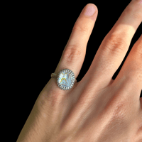 Abalone Sterling Silver Ring Size 5