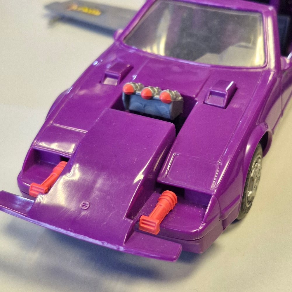 Image of M.A.S.K. Manta Vehicle with Figure – Vintage Kenner 1980s (Complete)