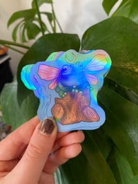 Image 3 of Holographic Froggie Fae Sticker