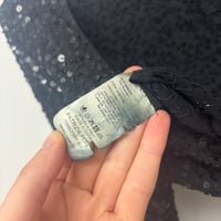 Image 4 of silk + sequin wrap top