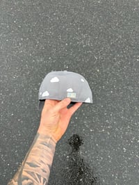 Image 3 of PARTLY CLOUDY GRAY PHILADELPHIA PHILLIES CUSTOM FITTED CAP