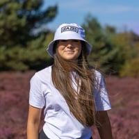 Leazes Logo Bucket Hat - WHITE