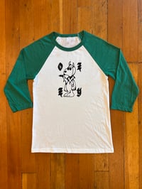 Image 1 of Ozzy Baseball Shirt (Green) Sz S-2XL