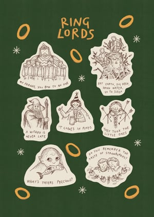 Image of ring lords print