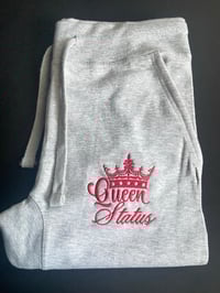 Image 1 of LIGHT GREY Joggers (Unisex) with Embroidered Logos *Matches Light Grey Hoodies