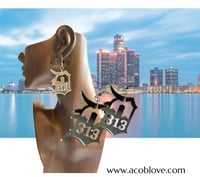 Detroit's 313 Earrings