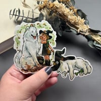 Image 2 of Puppy Familiar Witch Sticker Duo