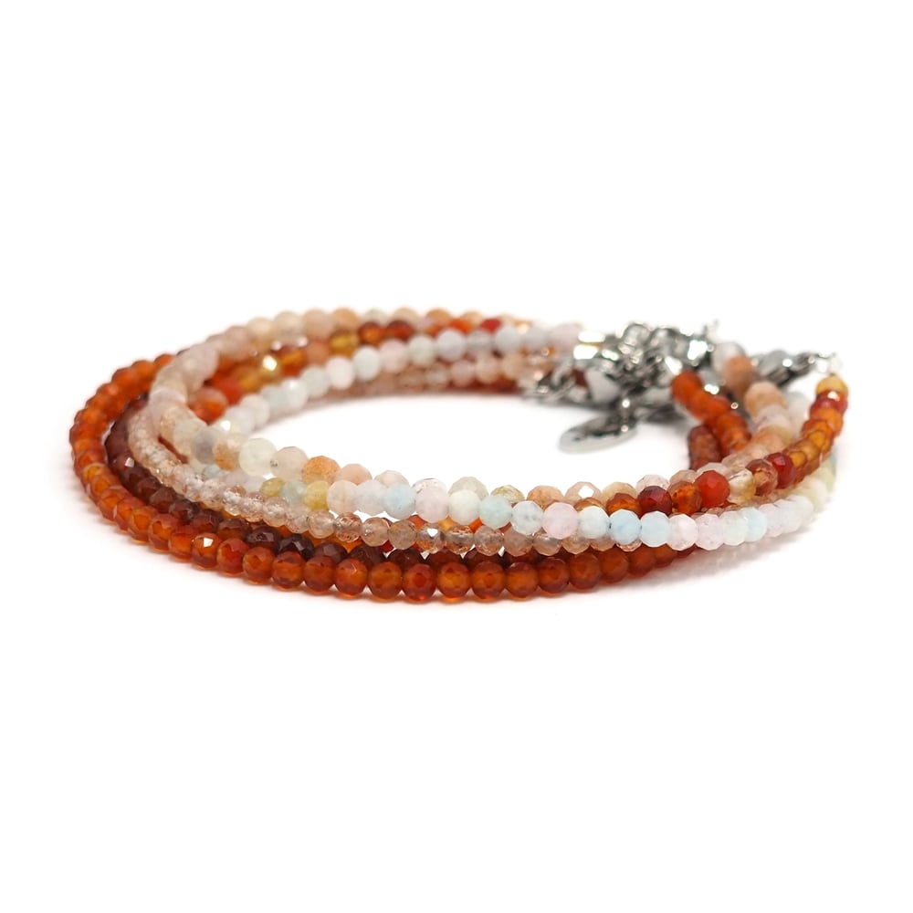 Image of 6 Shades of Orange Edelsteinarmband
