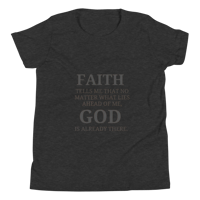 Image 12 of Unisex Youth Short Sleeve T-Shirt (Faith over fear)