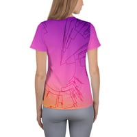 Image 4 of Circular Phylogeny Fitted Athletic T-shirt