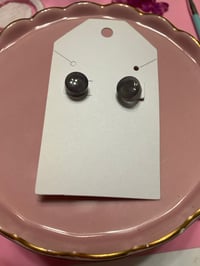 Image 2 of Circle Stud Earrings