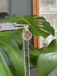 Image 2 of Silver Garden Quartz Hexagon Crystal Necklace