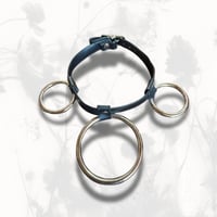 Image 2 of BLK TRIPLE RING CHOKER 