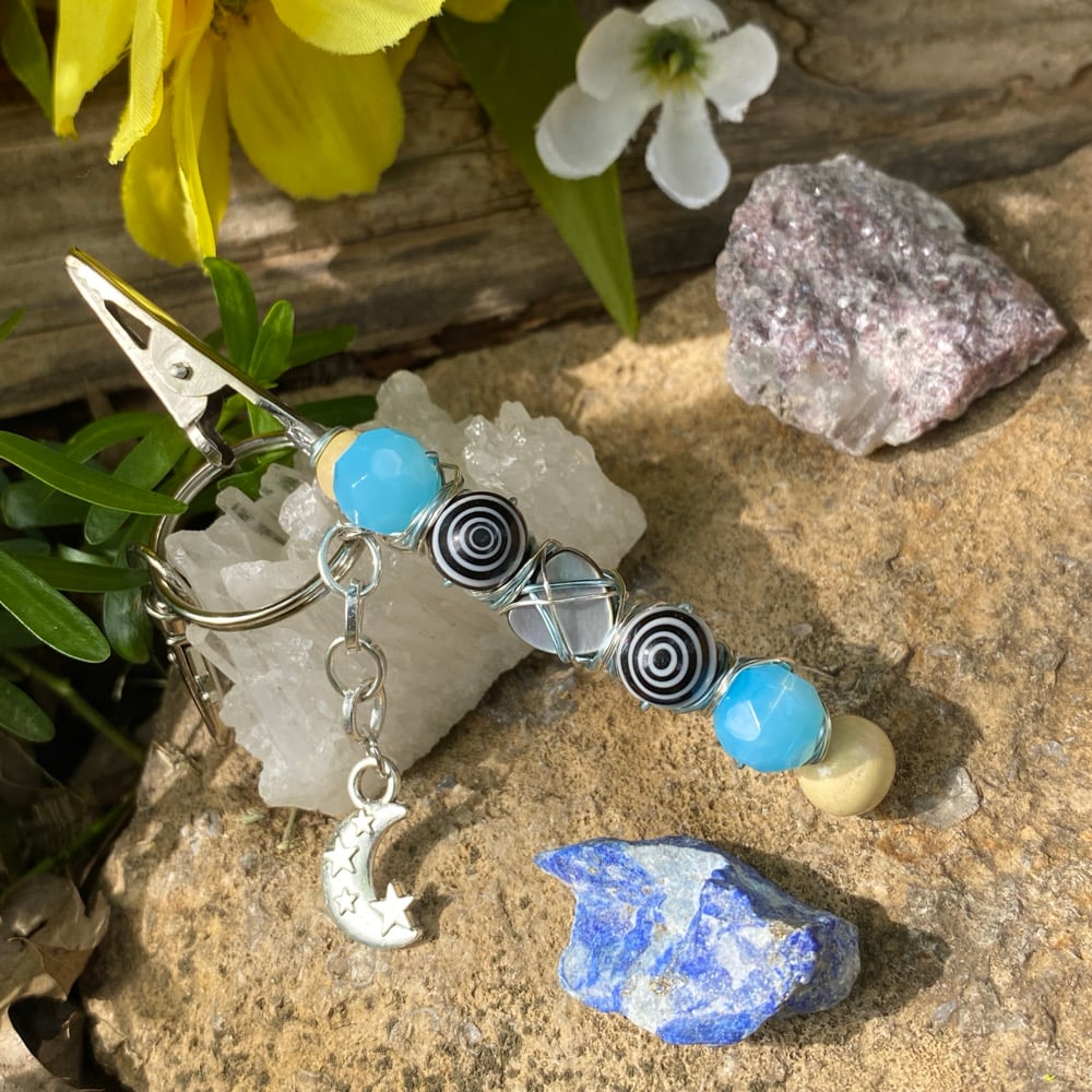 Image of blue dream clip keychain 
