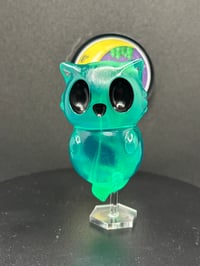 Image 1 of Ghost Kitty (green swirl GITD)