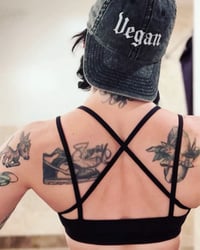 Image 3 of Gothic Vegan embroidered dad cap