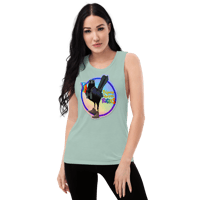 Image 2 of Birding is for Everyone 🏳️‍🌈 Pajariar es para Todxs | Fem’ Muscle Tank Top