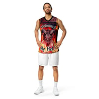 Image 1 of Welcome 2 my Hell Recycled basketball jersey