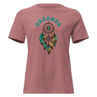 Image 6 of Women's Relaxed T-Shirt, Dreamer Dreamcatcher Tee