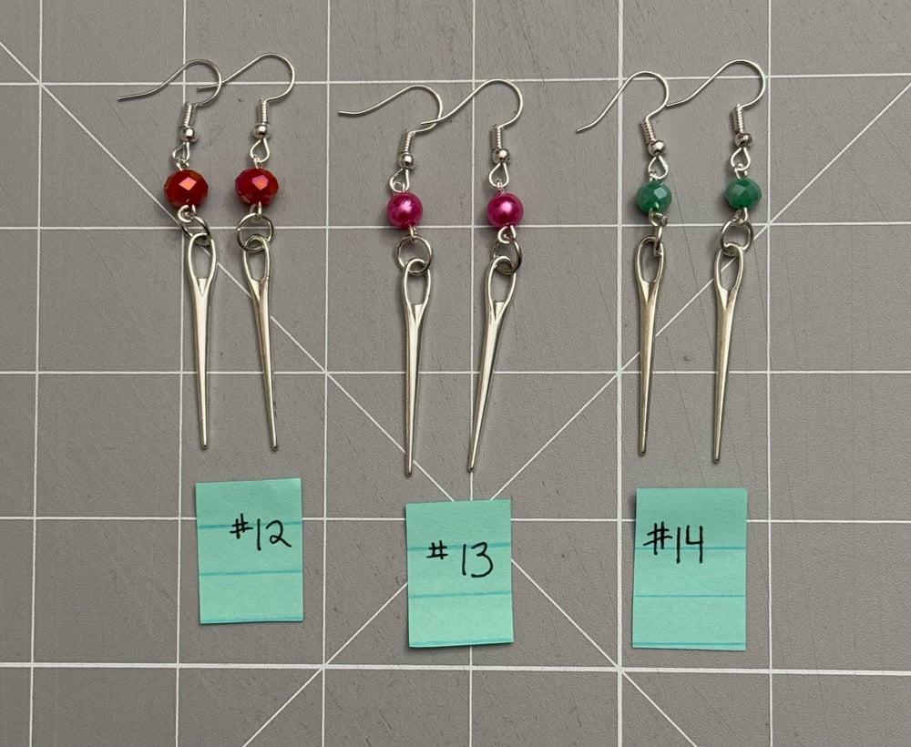 Image of Sewing Needle Earrings