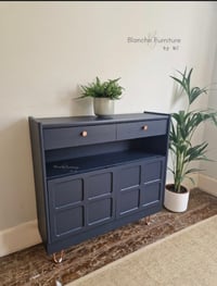 Image 2 of Custom Order: Squares Slim Sideboard & Medium Corner Drinks Cabinet