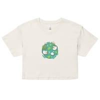 Image 2 of Duck pond art crop top, duck graphic crop top