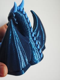 Image 2 of Contador de libros Dragón Guardián Azul Purpurina