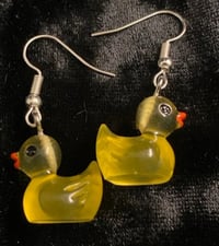 Image 7 of Glow in the dark Duck  Earrings