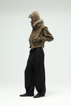 Image of EQUALNEAR - Phantom Zip Hoodie (Olive)