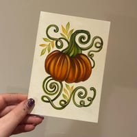 Image 1 of Pumpkin painting original 