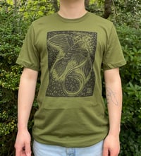 Image 1 of Courier’s ribbon - woodblock printed t-shirt
