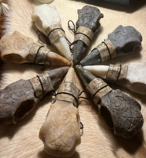 Image of “The Kitchen Witch Raven Skull Natural Shower Bars