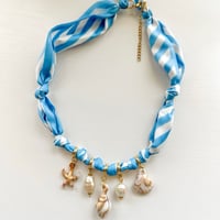 Image 4 of BLUE STRIPE SHELL BANDANA