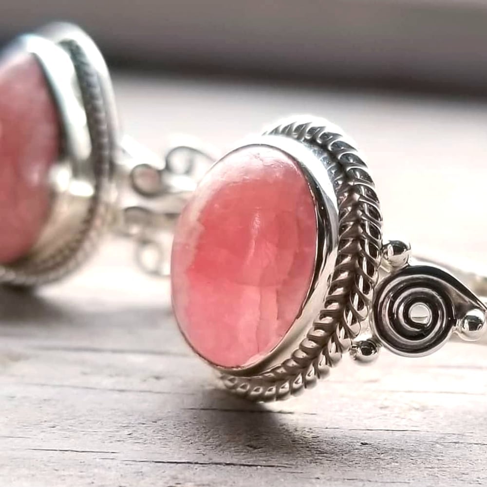 Image of Unconditionally - Rhodocrosite Ring in Sterling Silver