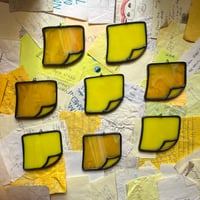 Image 4 of Stained glass good luck charm: post-it note