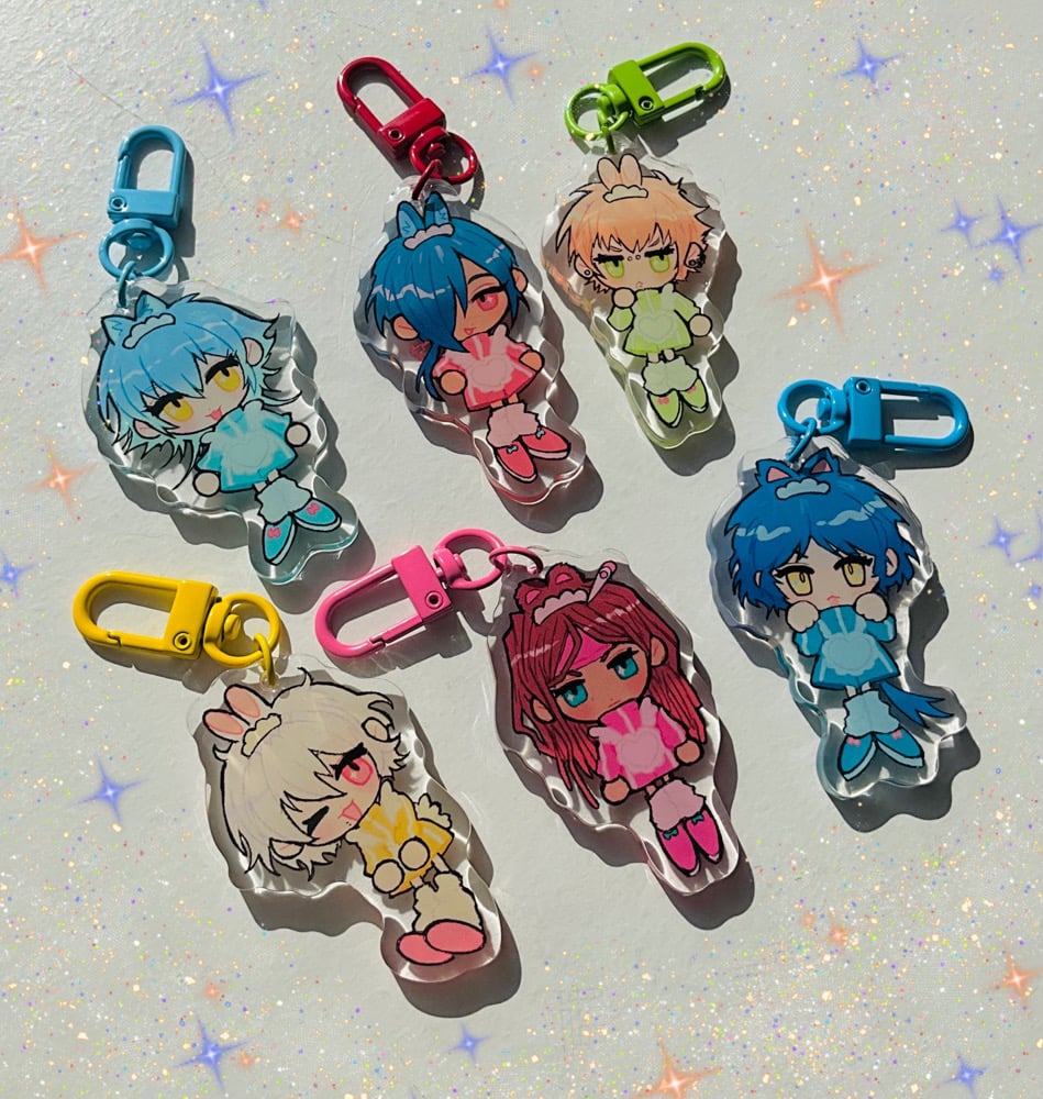 Image of Dramatical Murder Jersey Maid acrylic charms 6cm 