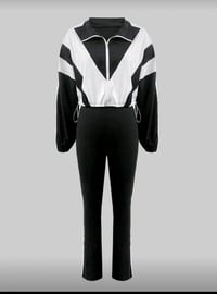 Image 2 of Black White Jogger 