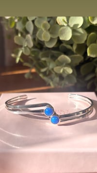 Blue Opal Skinny Cuff