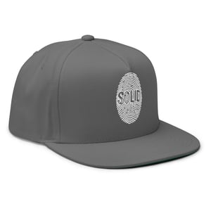 Image of White Printed Solid Snapback 2