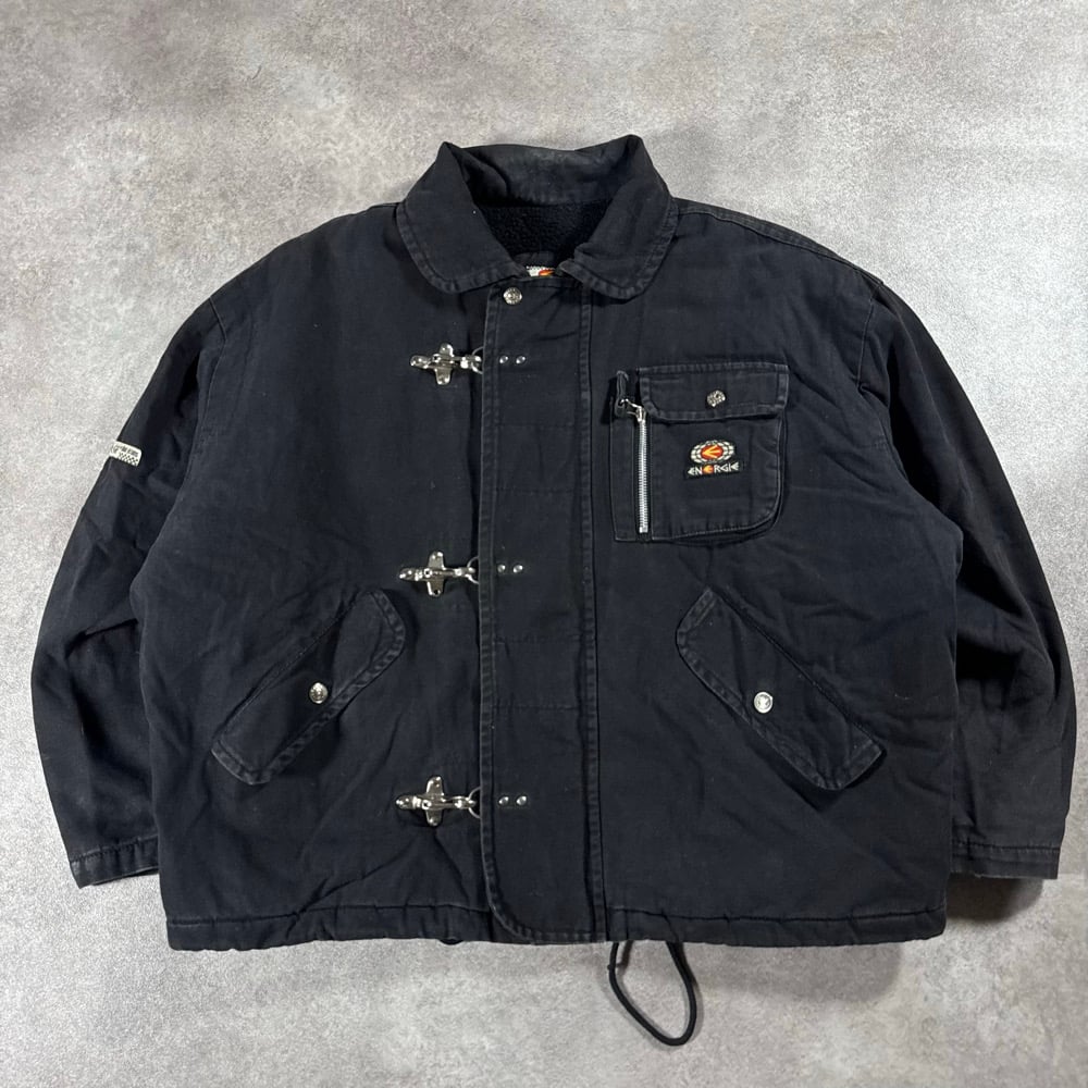 Image of 2000s Energie Fireman Clasp Jacket, Size Medium