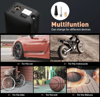 Image 2 of Carsun Portable Rechargeable Tire Inflator 