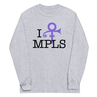 Image 2 of I [PRINCE] MPLS Long Sleeve Tee (Black Text)