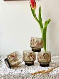 Image 2 of Verres Annee70 lot de 4