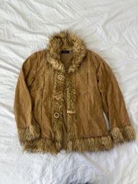 Image 1 of 00s Brown velvet jacket // M