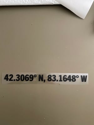 Image of Coordinates Easter Egg 