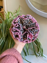 Image 1 of Dusty Pink Leopard Print Fruffl
