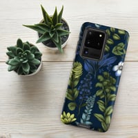 Image 15 of Art Nouveau Inspired Blue Boho Floral Tough case for Samsung®