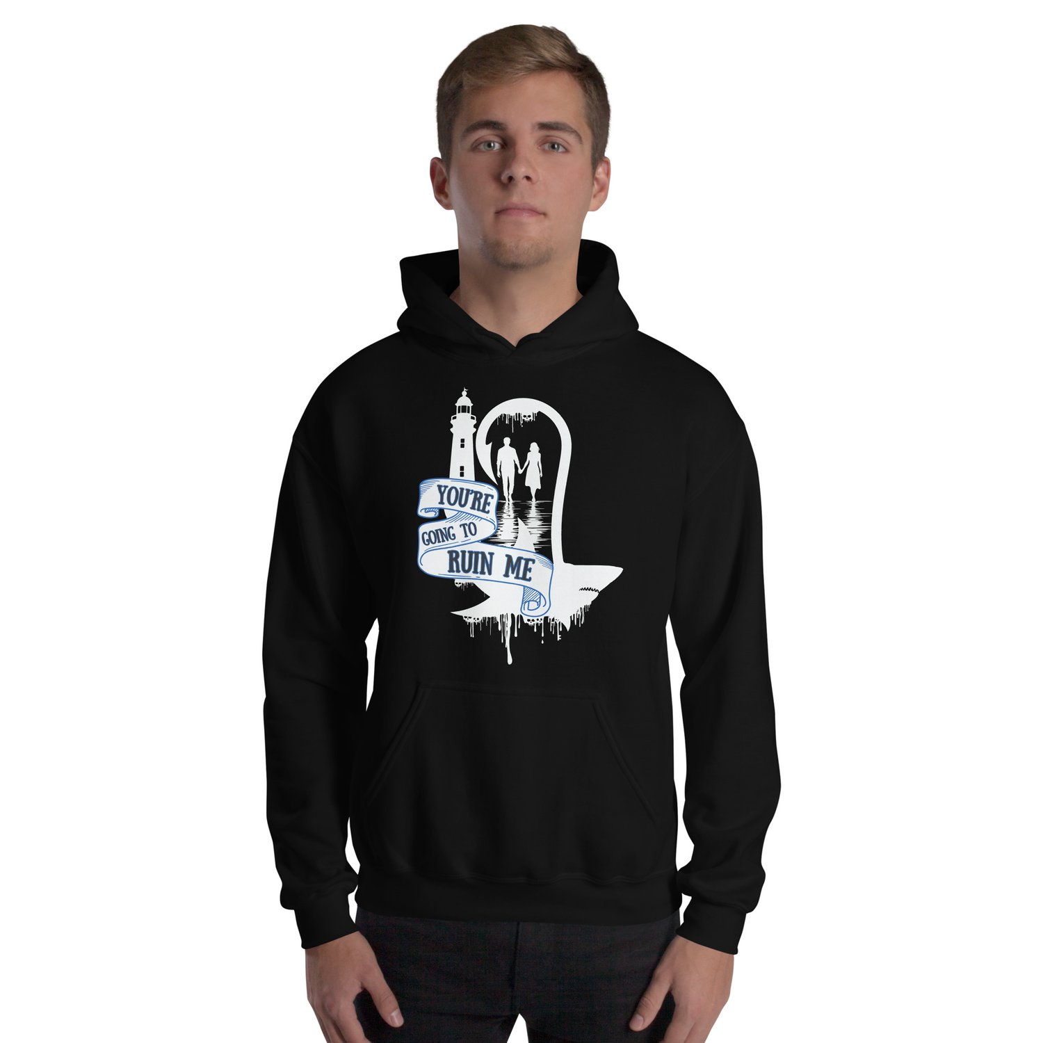 Image of Officially licensed does it hurt you're going to ruin me white Unisex Hoodie