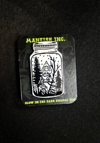 Glow In the Dark Flatwoods Monster Enamel Pin Copy