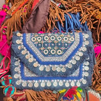Image 5 of Various colours Bohemian Bags cross body or shoulder bag or wear as a clutch bag